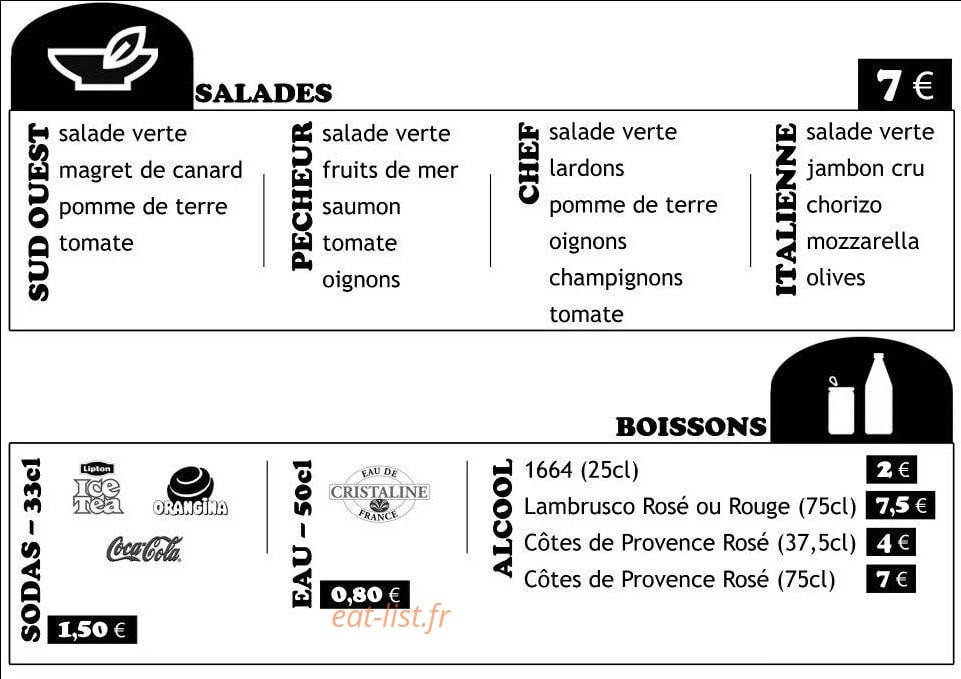 Pizza Feu de Bois — carte page 2