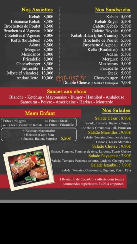 Aux Saveurs D'istanbul — carte page 3