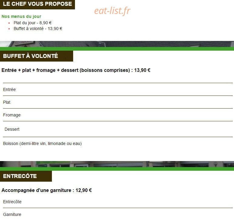 La Ferme — carte page 1