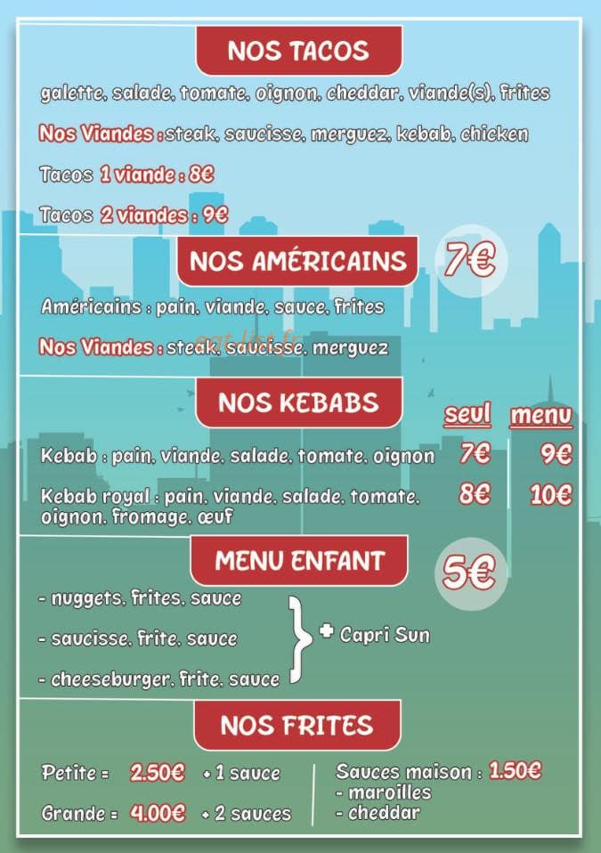 Boston Burger — carte page 2