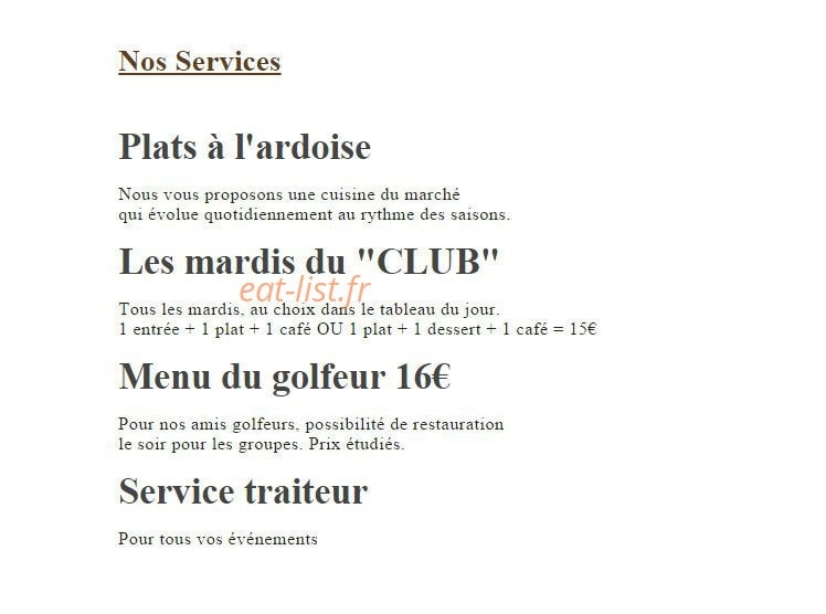 Le Club — carte page 1