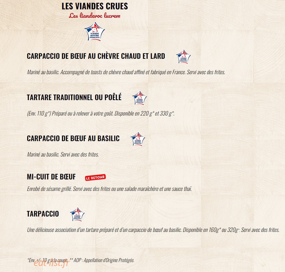 La Boucherie — carte page 4