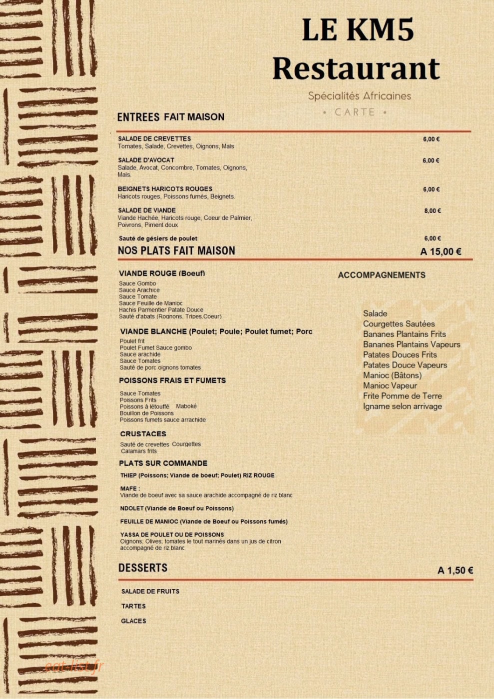 Le Km5 — carte page 1