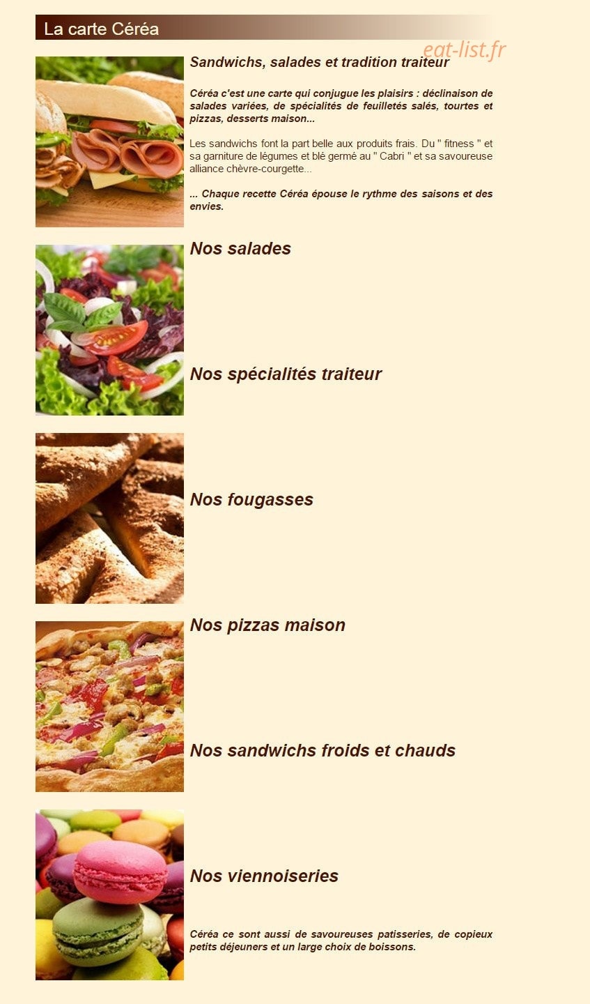 Céréa — carte page 1