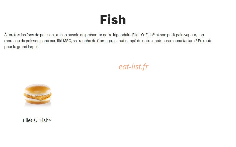 Mc Donald's — carte page 7