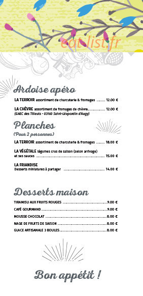 Bourbon's — carte page 4