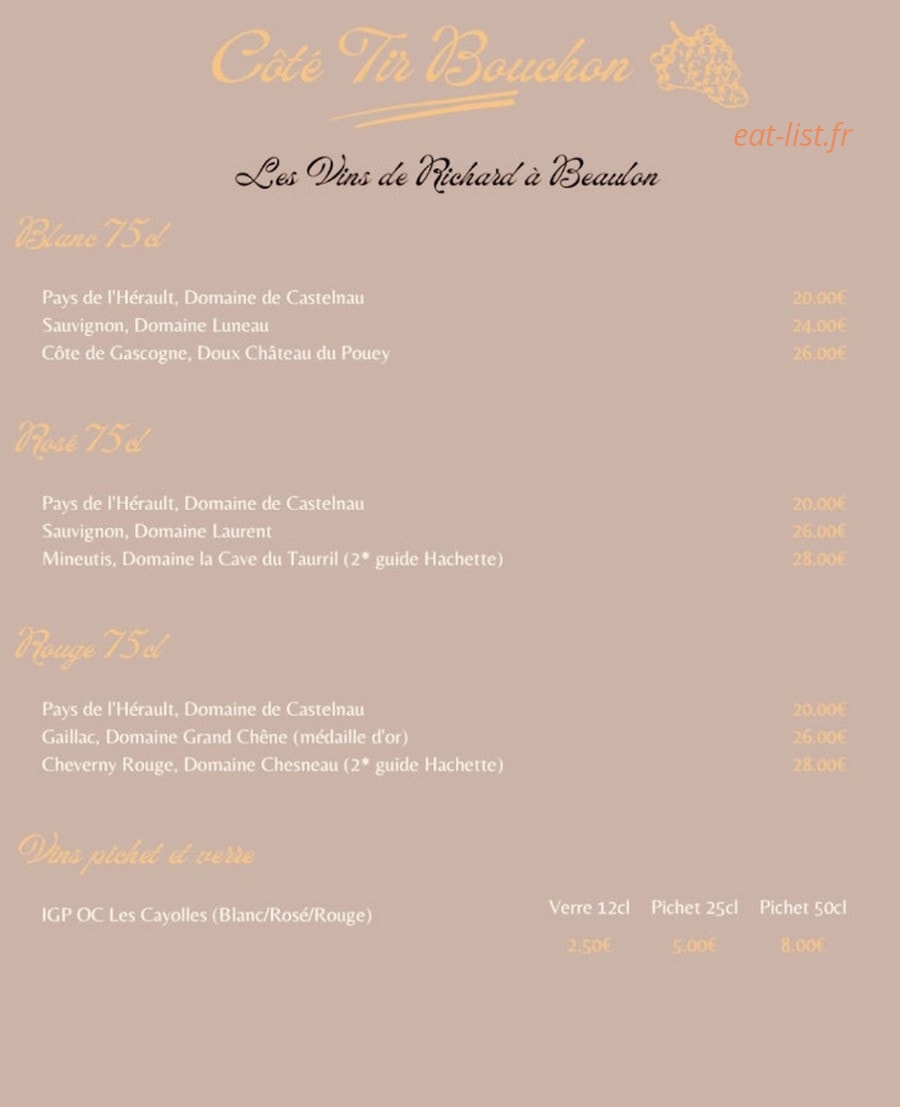 Chez Georgette — carte page 5
