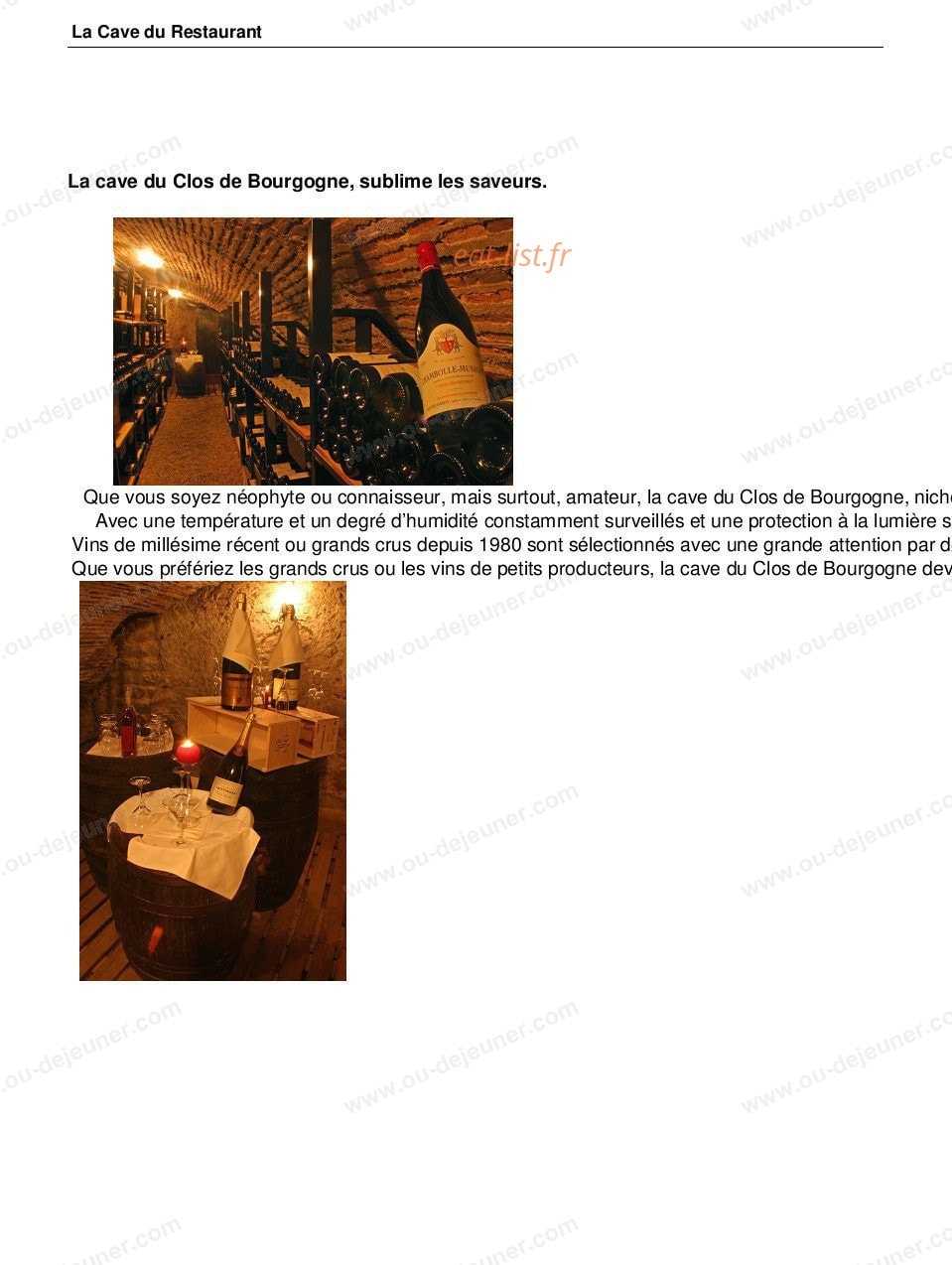 Clos de Bourgogne — carte page 2
