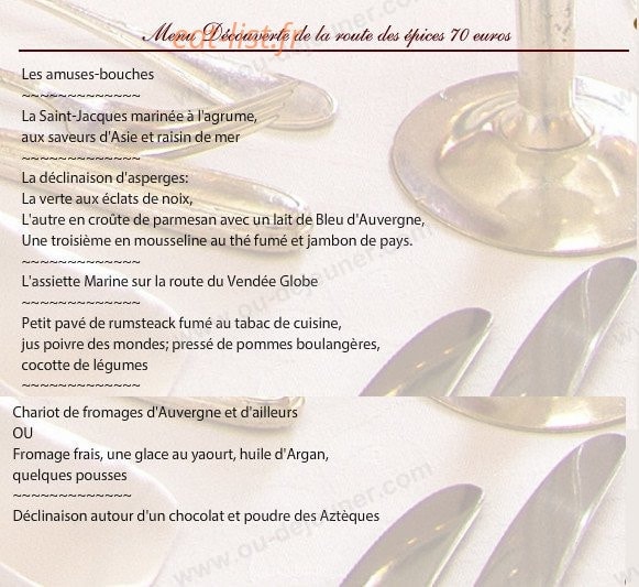 Hôtel De Paris — carte page 1