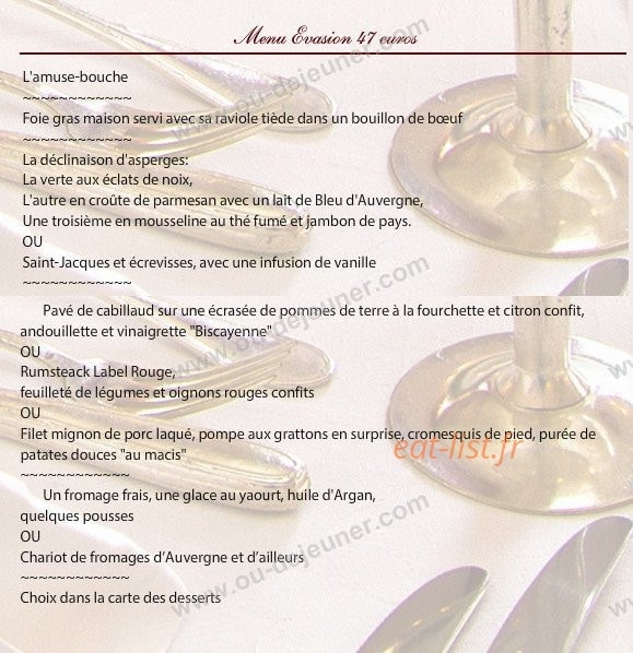 Hôtel De Paris — carte page 2