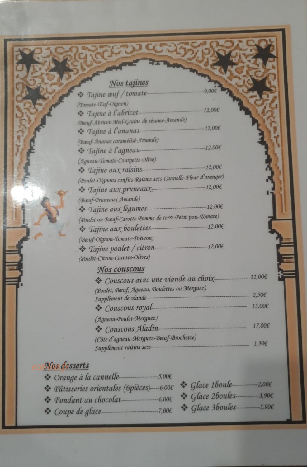 L'Aladin — carte page 1