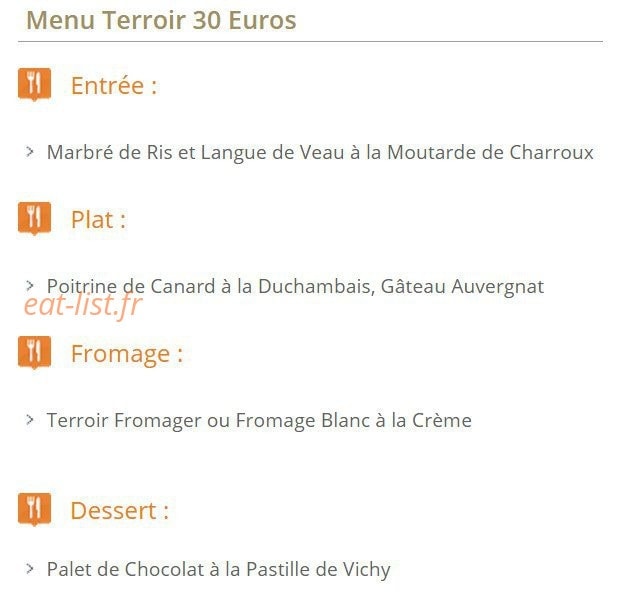 Le Chalet Montégut — carte page 2
