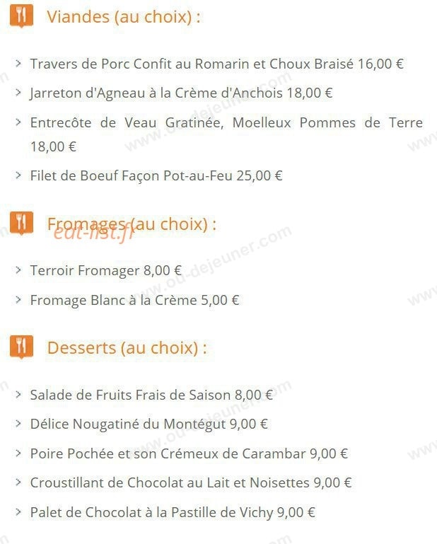 Le Chalet Montégut — carte page 6
