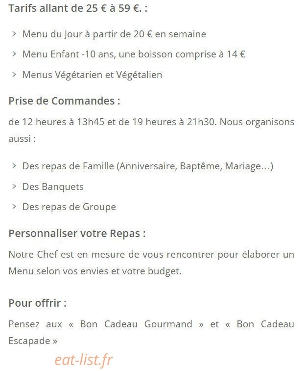 Le Chalet Montégut — carte page 1