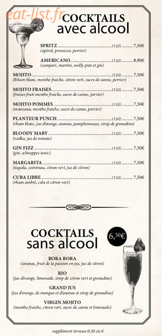 Le Grand café — carte page 3