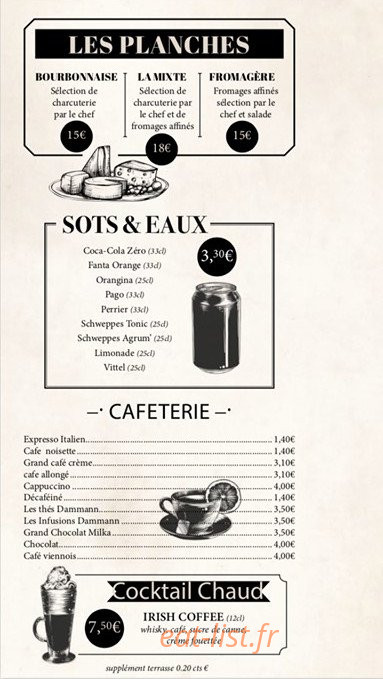 Le Grand café — carte page 2