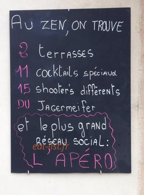 Le Zen Bar — carte page 2