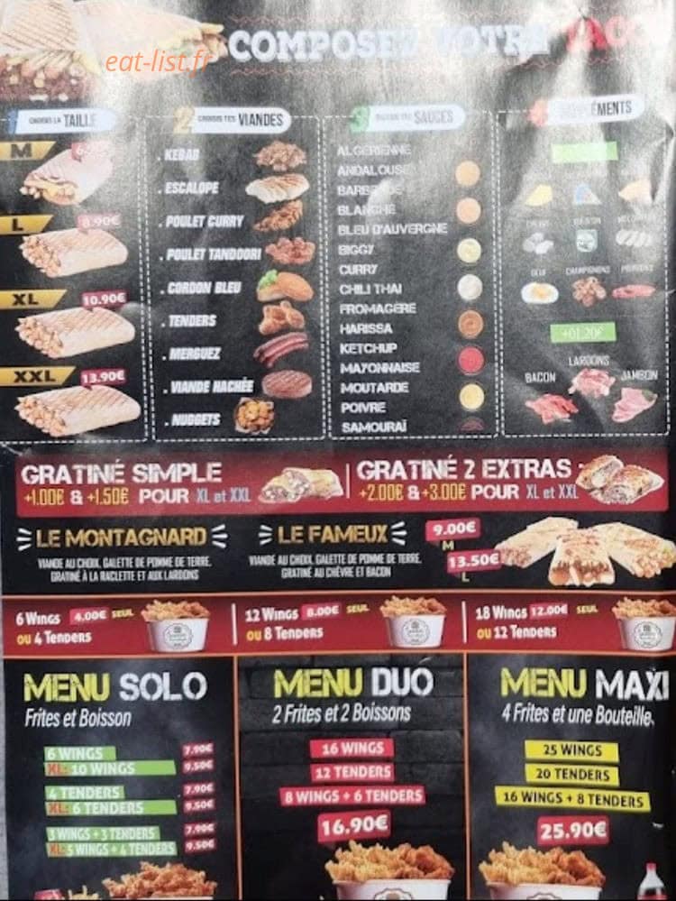 Mac Burger — carte page 2