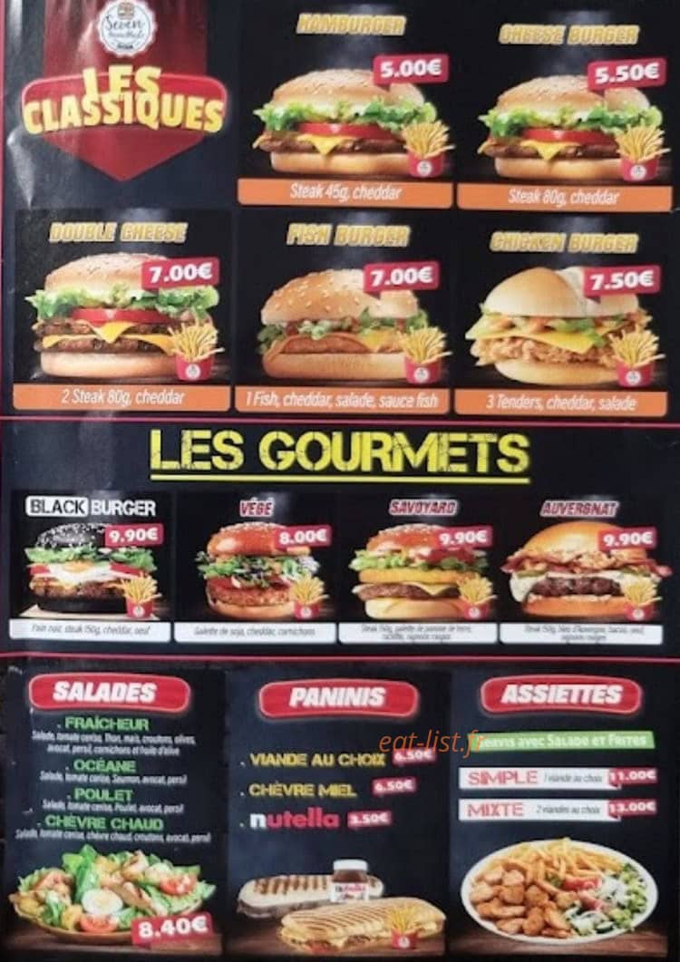 Mac Burger — carte page 4