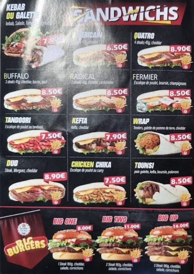 Mac Burger — carte page 3
