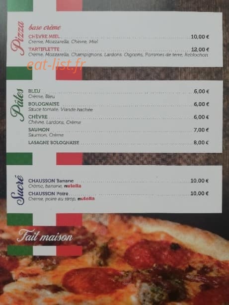 Mirco Pizza — carte page 2