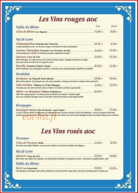Restaurant Shalimar — carte page 7