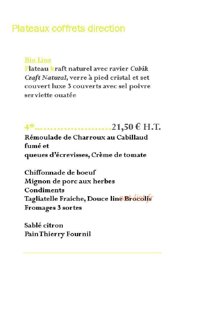 Thierry Traiteur — carte page 4