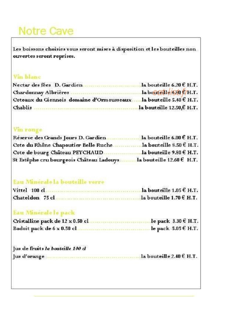 Thierry Traiteur — carte page 7