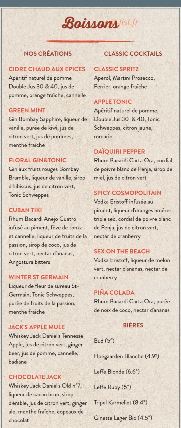 Au Bureau — carte page 8