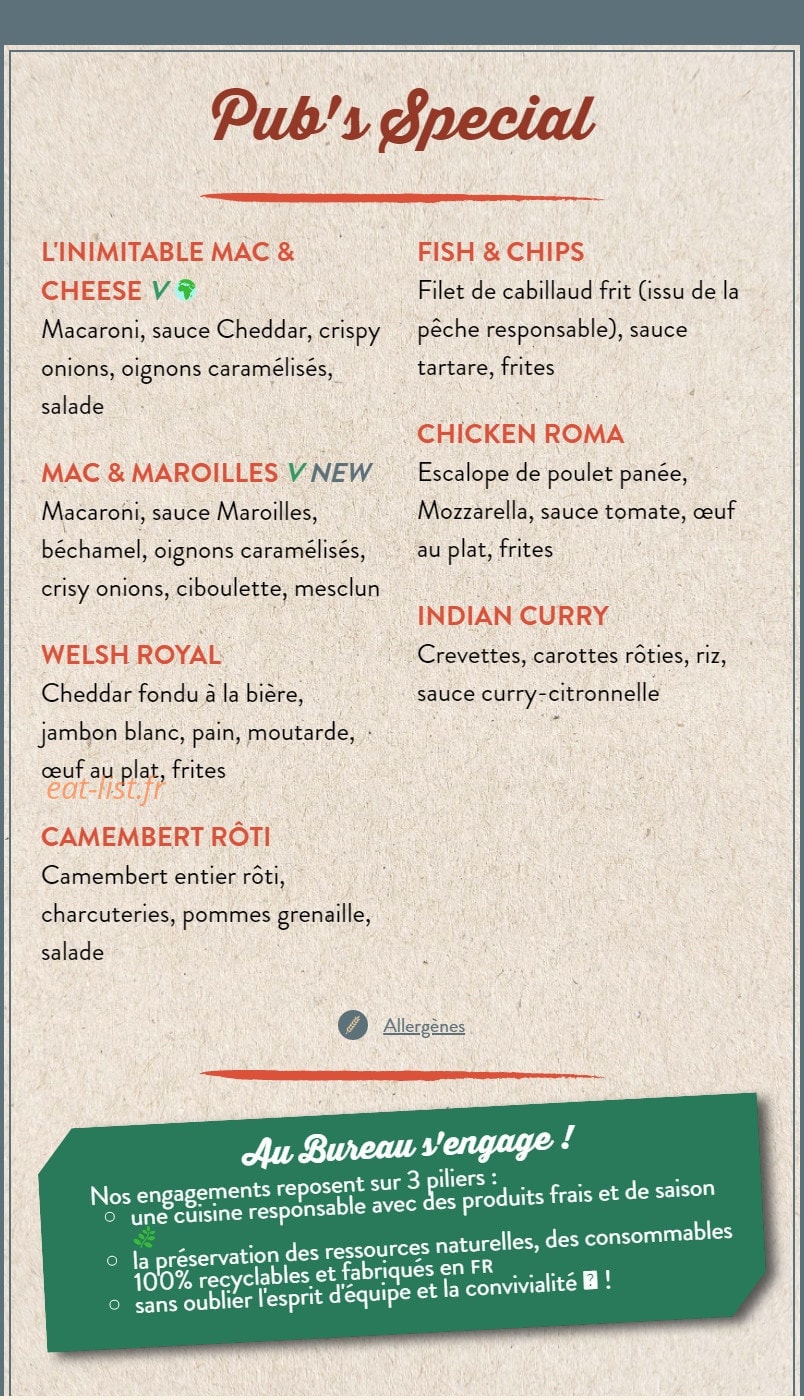 Au Bureau — carte page 6