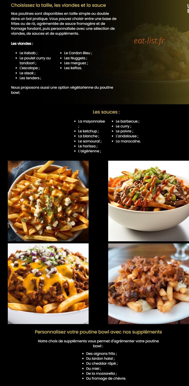 Bigue burger — carte page 5