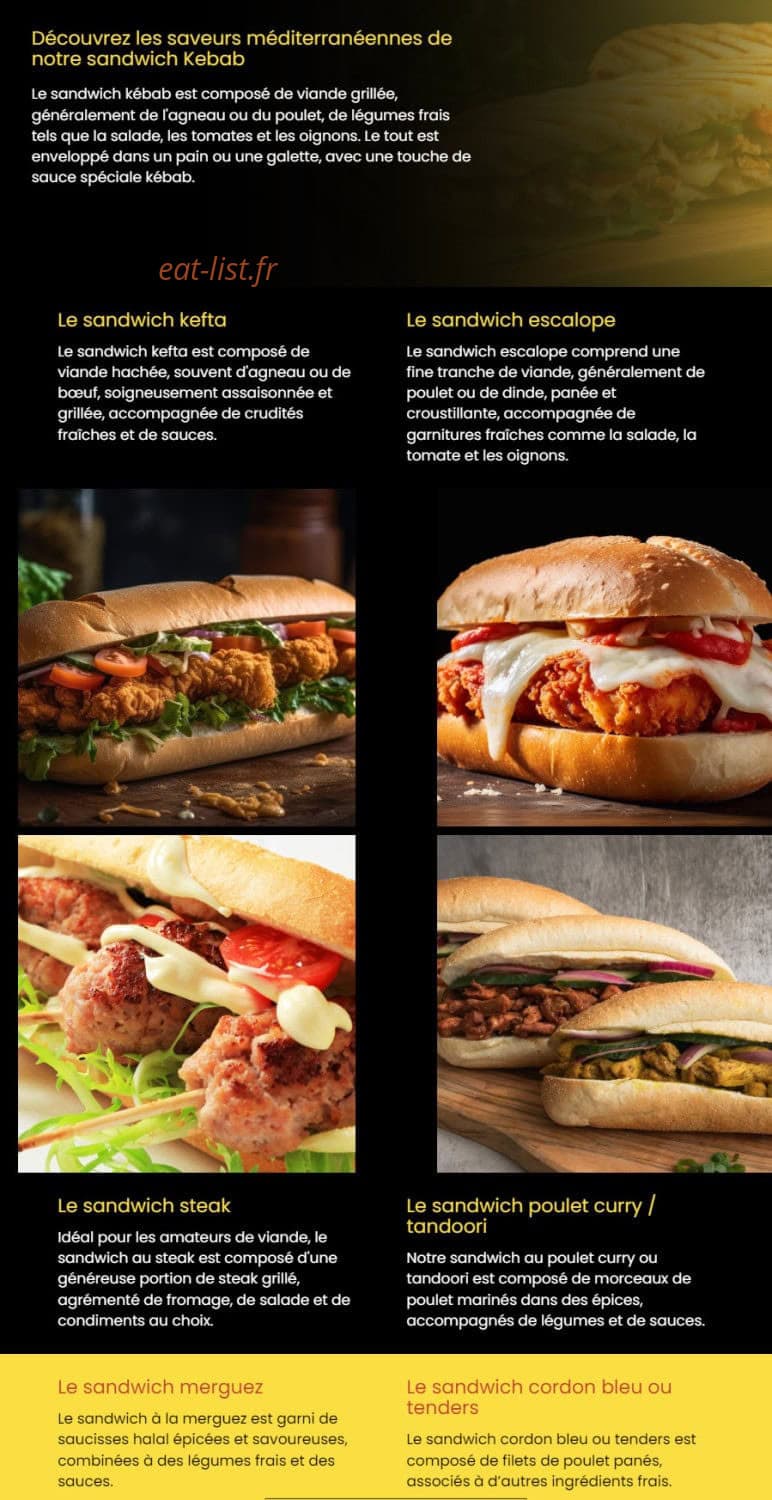 Bigue burger — carte page 3
