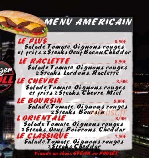 Burger Grill — carte page 8