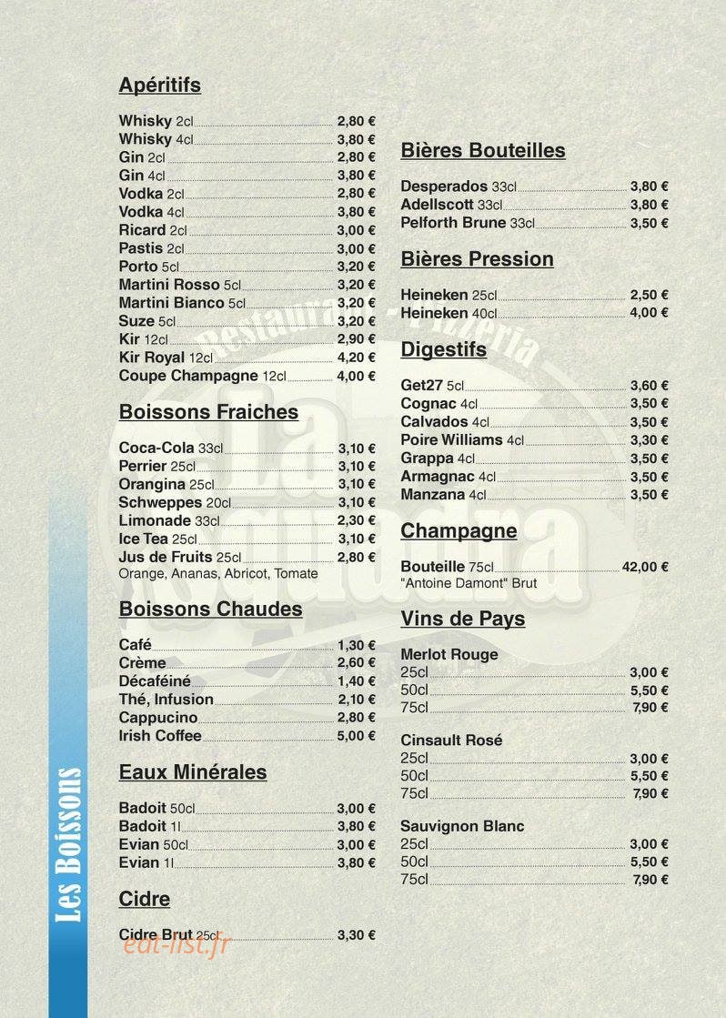 La Squadra — carte page 6