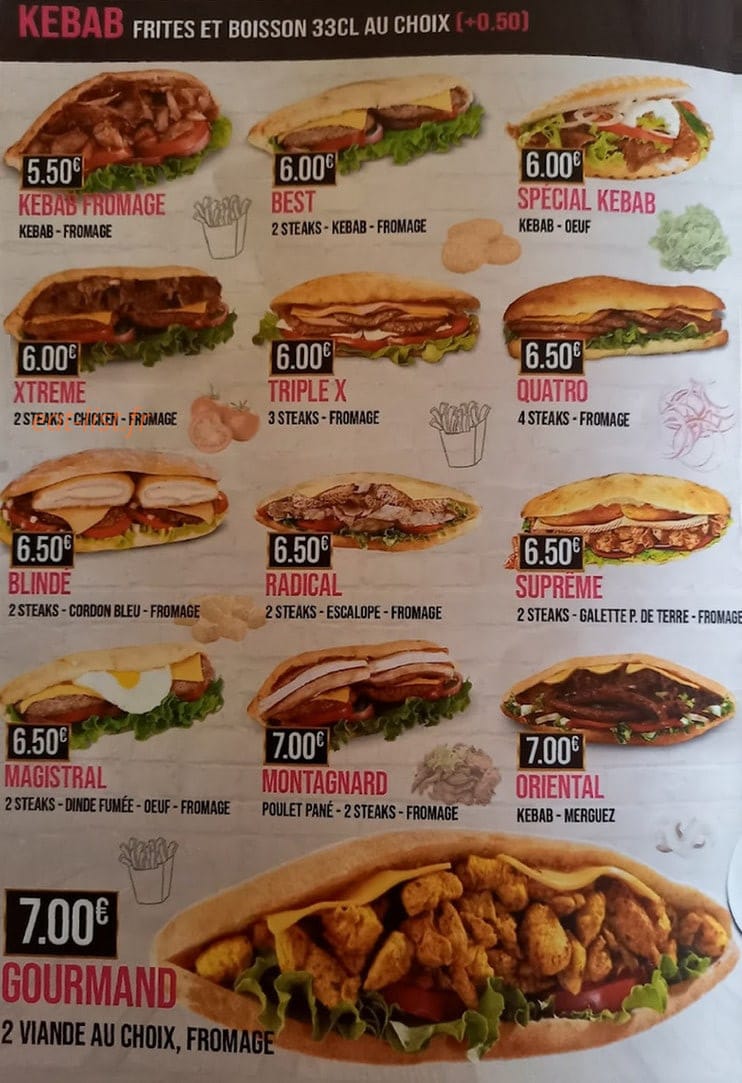Mac Burger — carte page 2