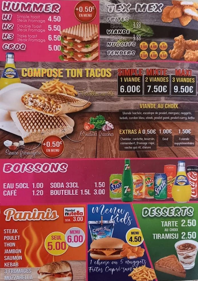 Mac Burger — carte page 4