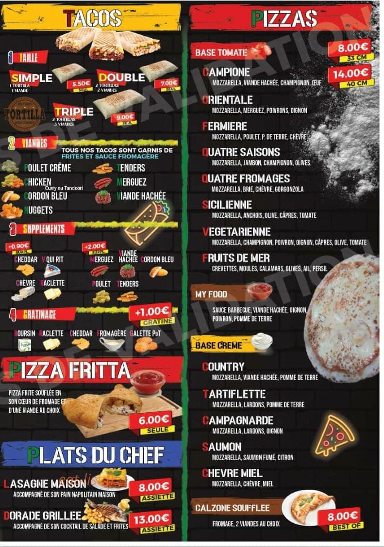 My Food — carte page 3