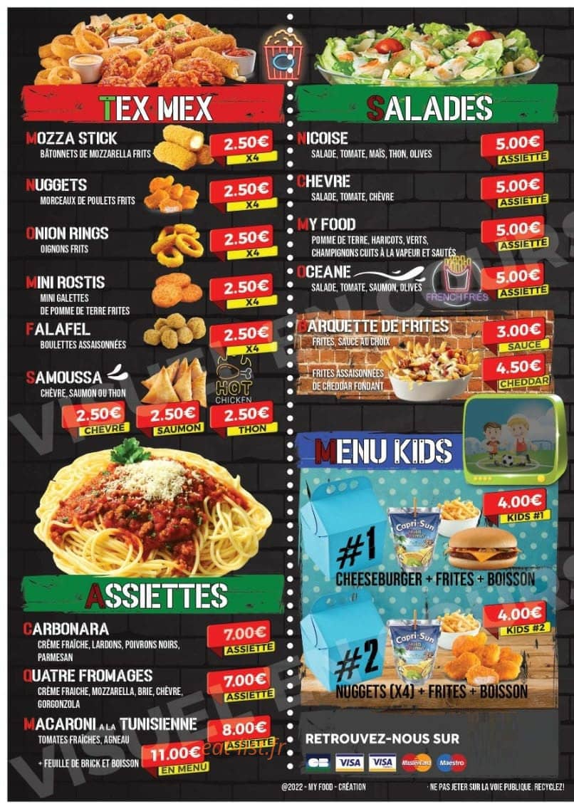 My Food — carte page 4