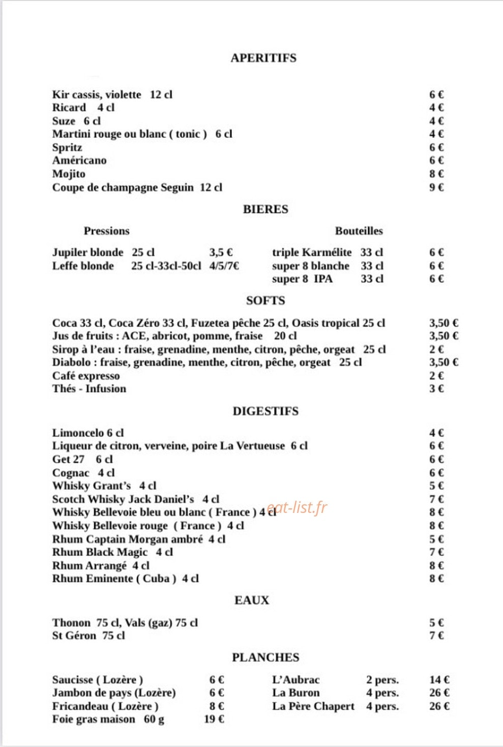 Pépé Louis — carte page 2