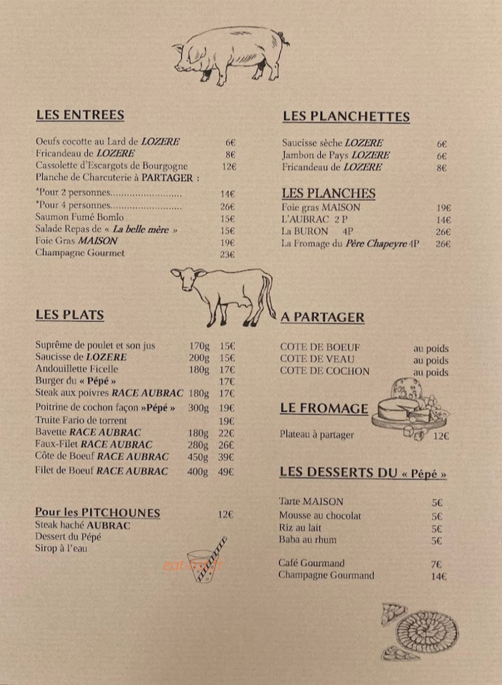 Pépé Louis — carte page 1