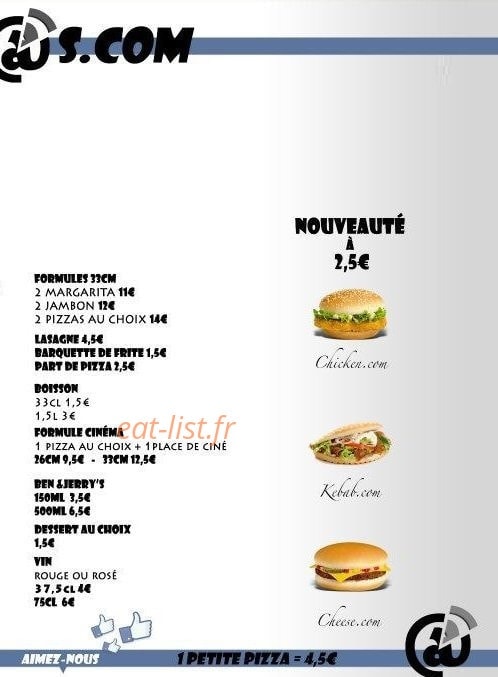 pizzas.com — carte page 2