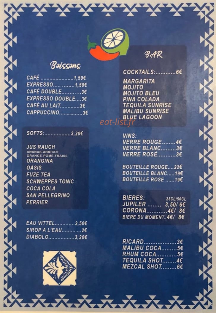 Salsa — carte page 2