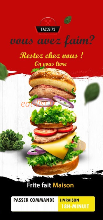 Tacos 73 — carte page 1