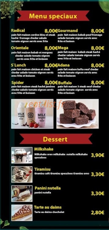 Tacos 73 — carte page 4