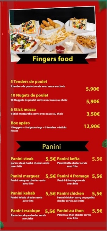 Tacos 73 — carte page 2