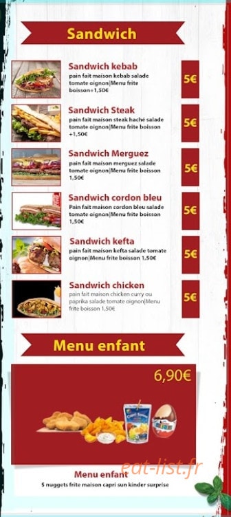 Tacos 73 — carte page 3