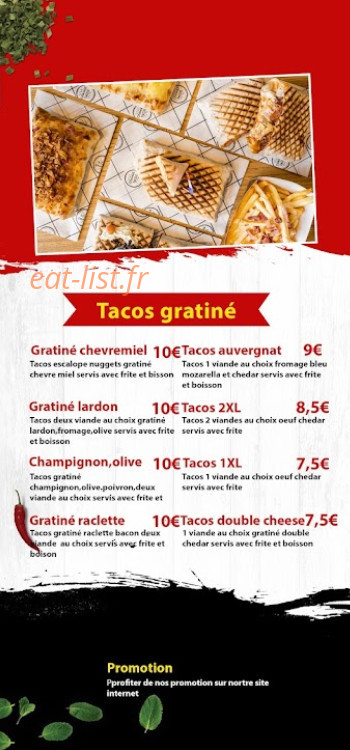 Tacos 73 — carte page 8