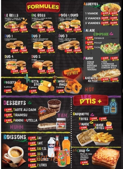 Tacos'bells — carte page 6