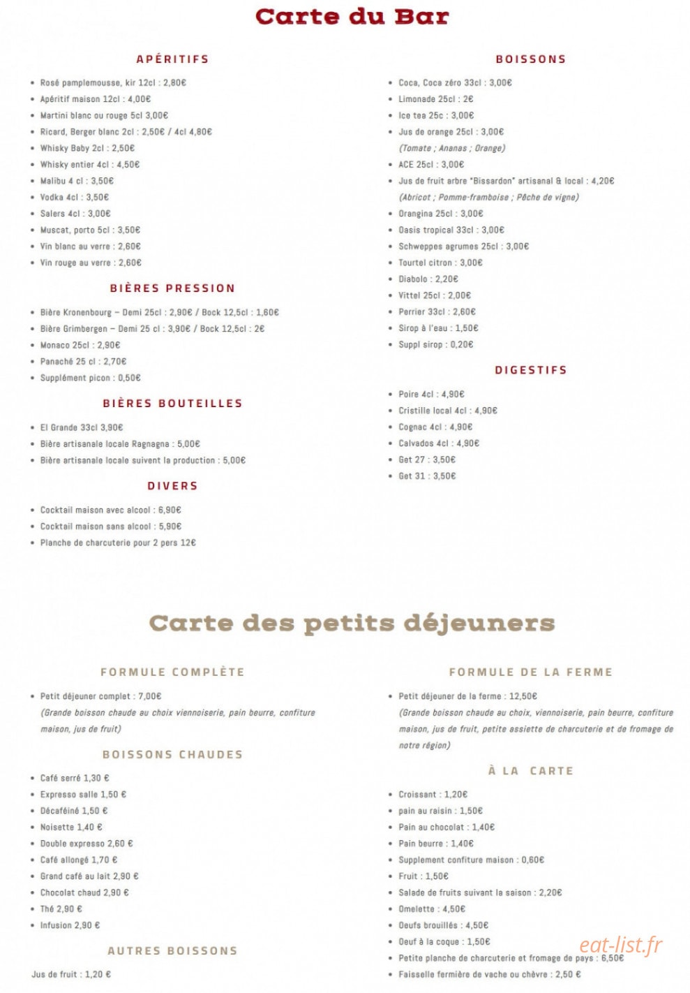 Du Côté De Chez Sam — carte page 1
