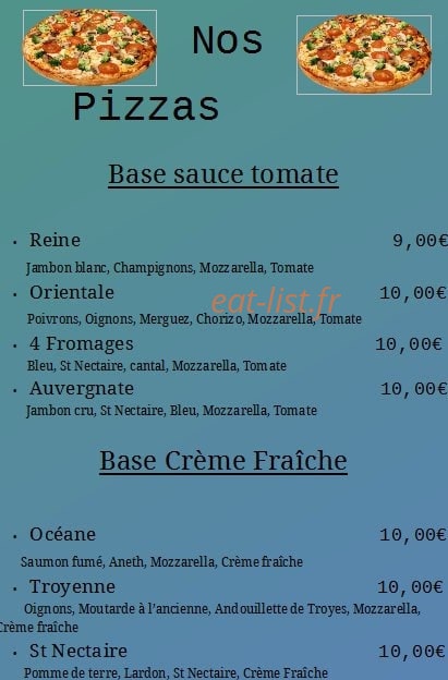 L'escale Chez Thierry — carte page 1
